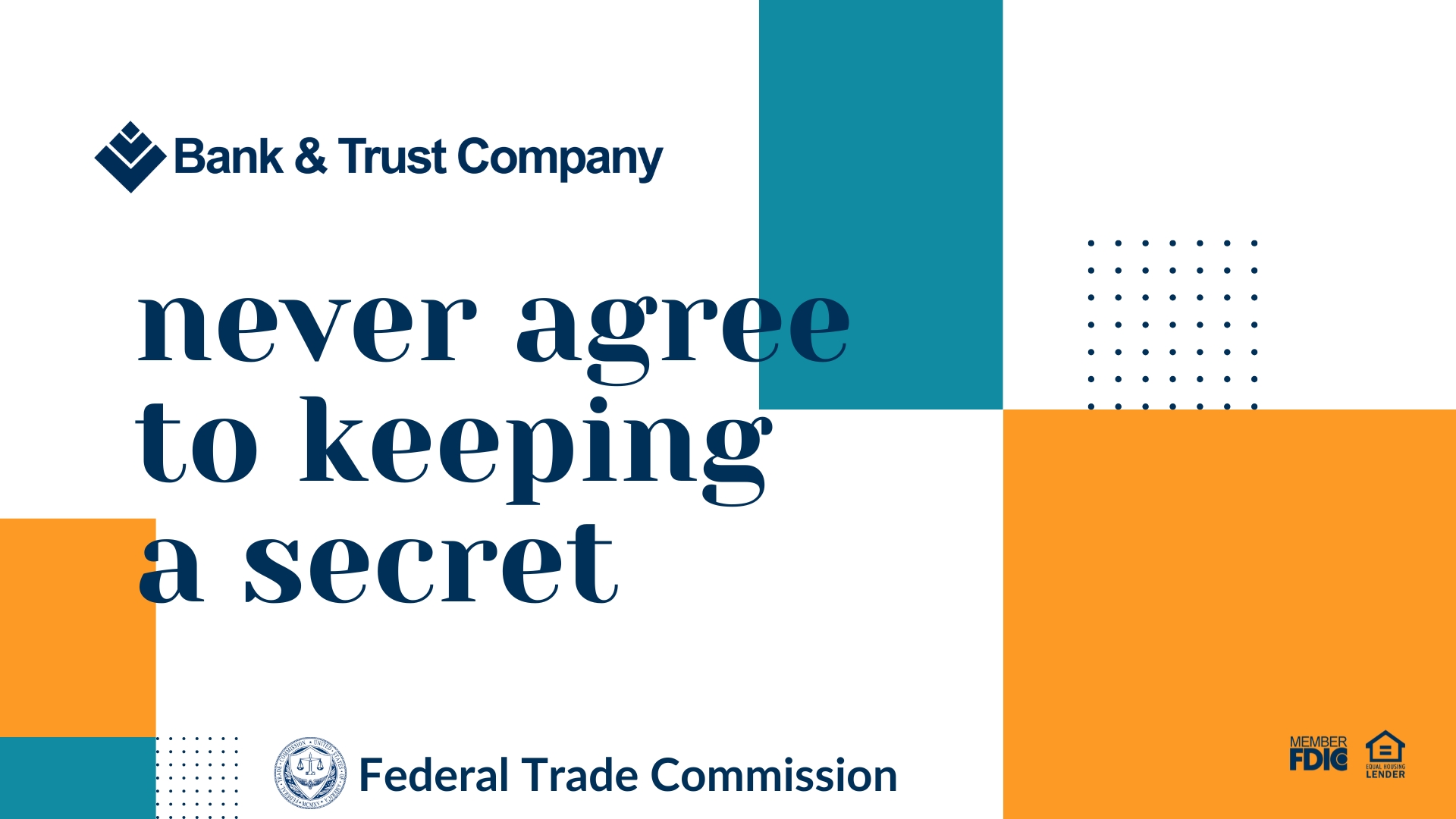 Never Agree To Keep A Secret